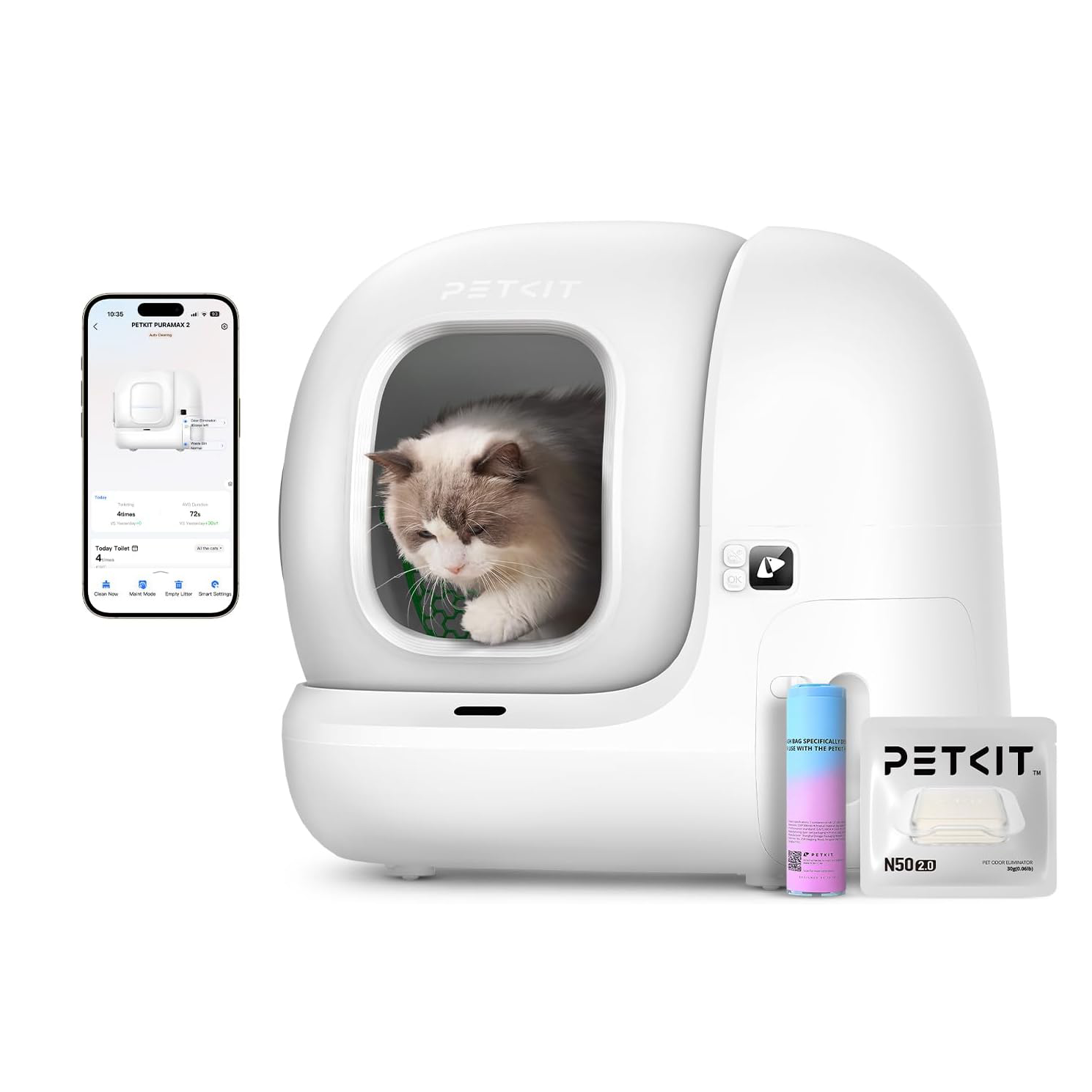 PETKIT 猫 トイレ 自動トイレ PURE MAX2 PETKIT 全自動猫トイレPure Max2 – PETKIT JP