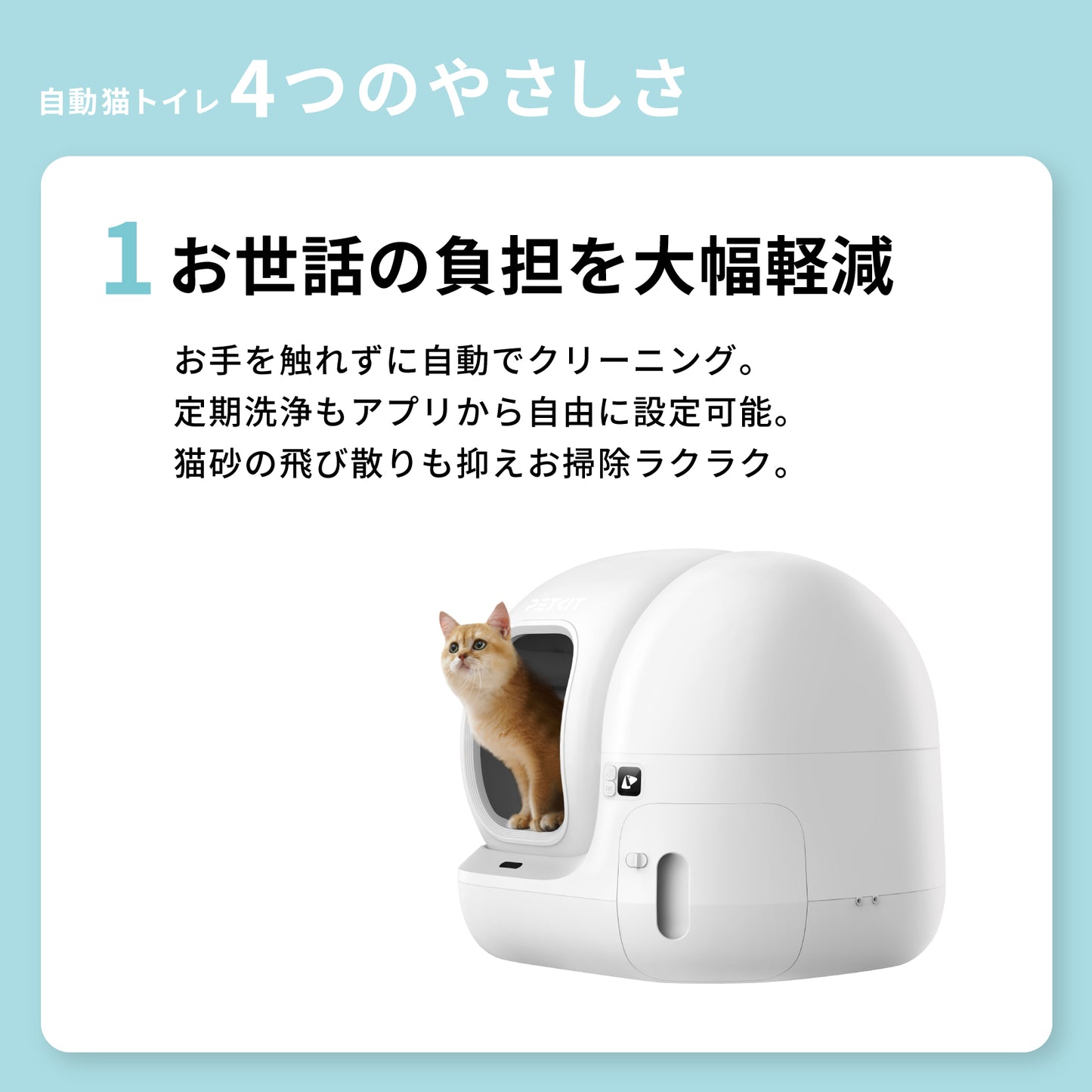 自動猫トイレ　エントリーセット /  P9902bac