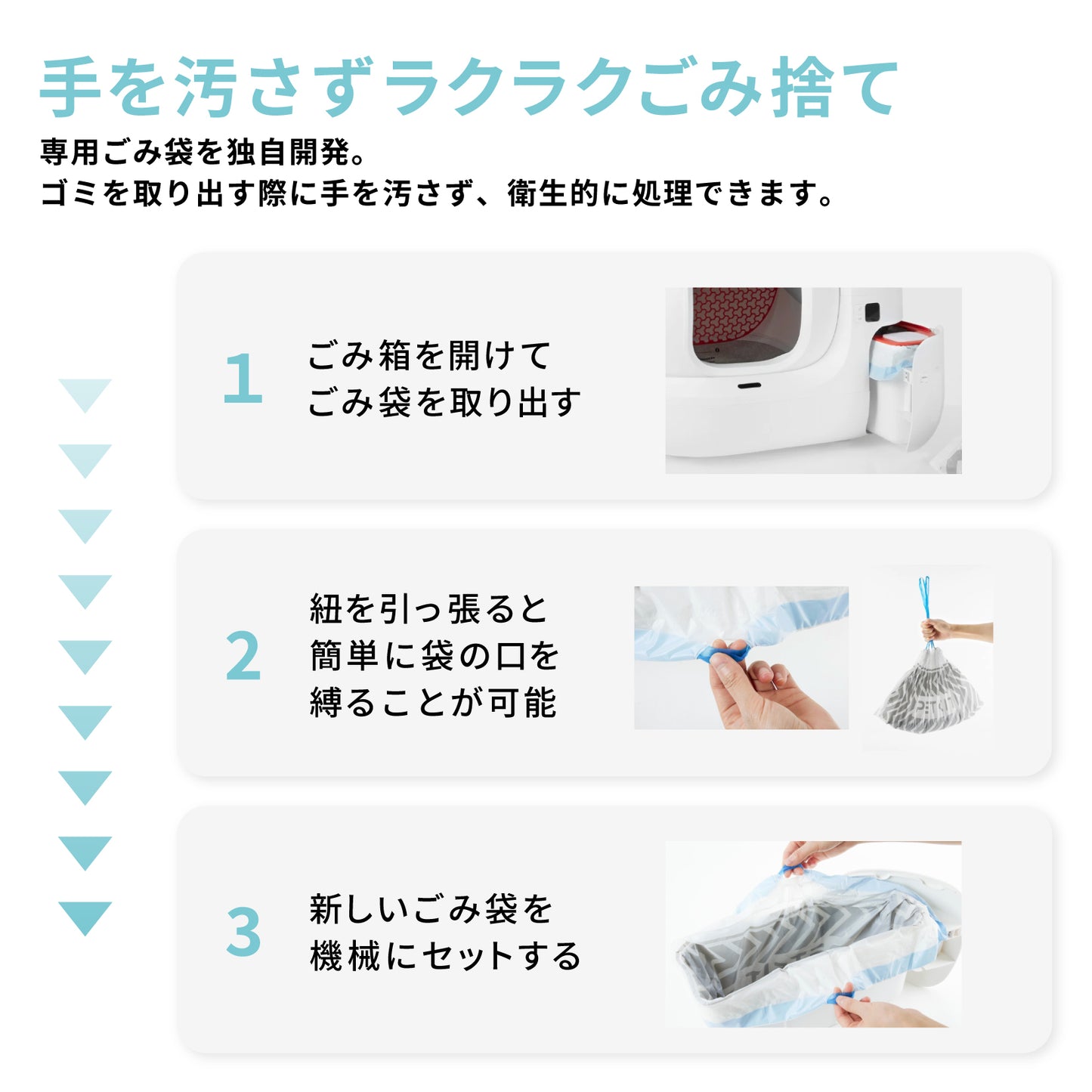 自動猫トイレ　エントリーセット /  P9902bac