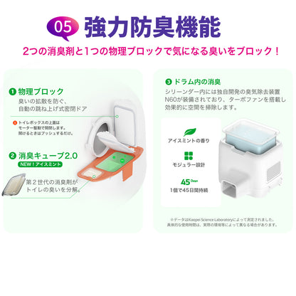 AIカメラ付き自動猫トイレ / P9904N