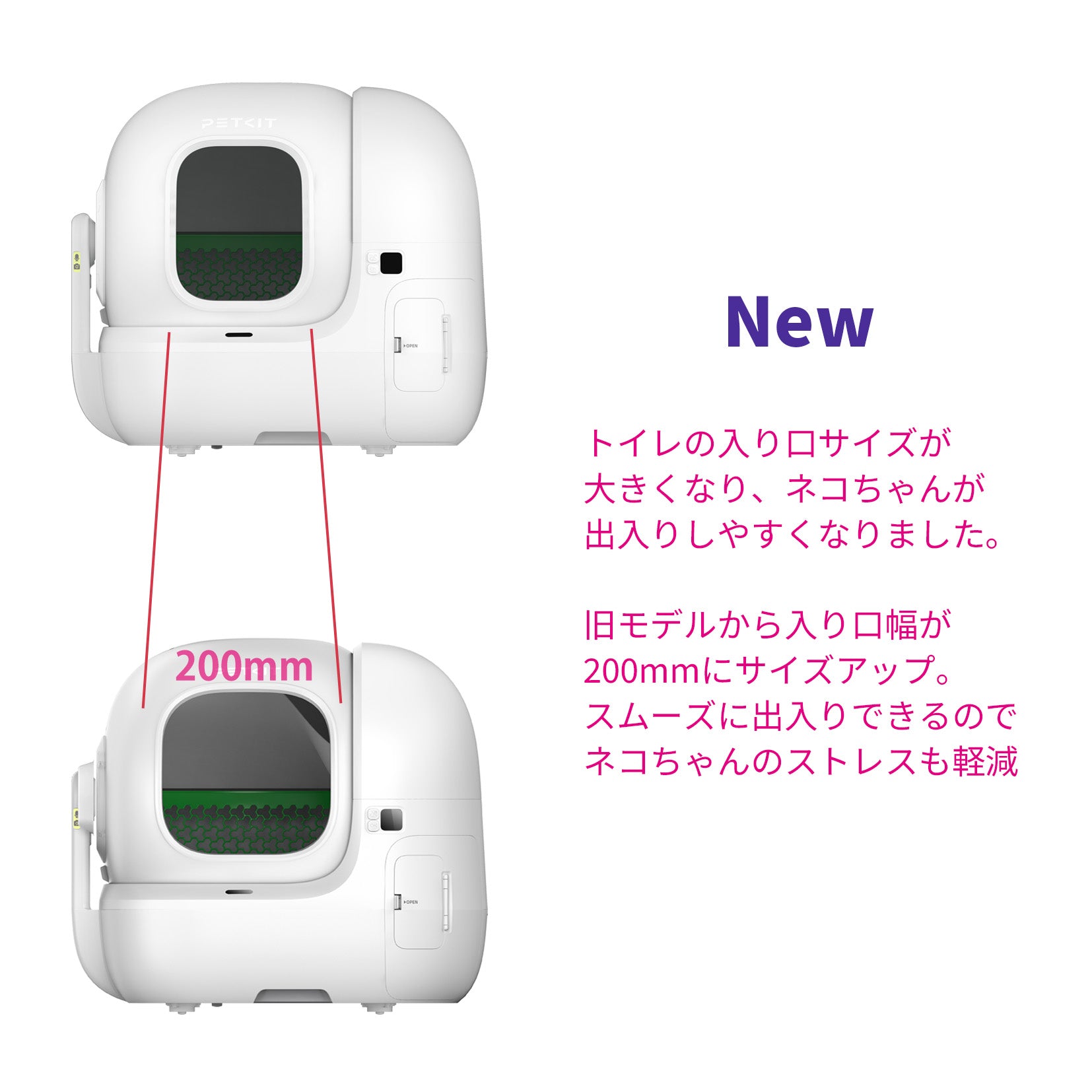 PETKIT 自動トイレカメラ付きPUROBOT MAX PRO Amazon | PETKIT 猫 トイレ 自動トイレ カメラ付き 1080P 暗視