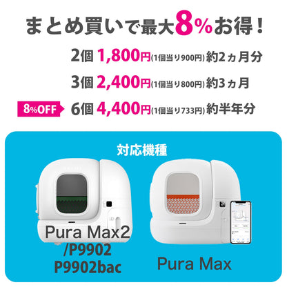 【P9902 P9902bac 自動猫トイレ専用】 消臭剤 / P9223